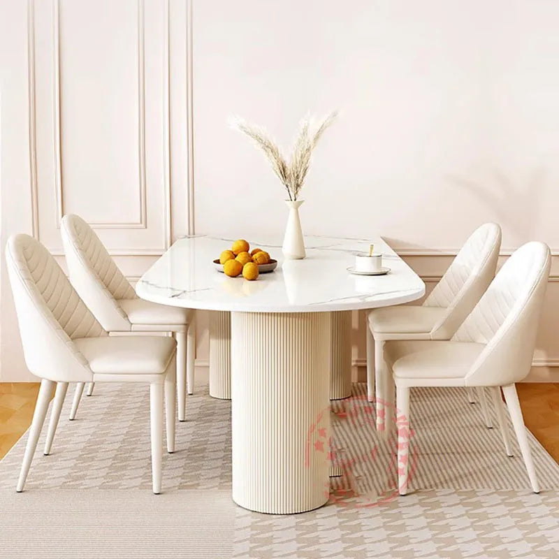 Marble Simple Dining Table Nordic Luxury Modern Living Room Dining Table Italian Style Mesa De Comedor Garden Furniture Sets