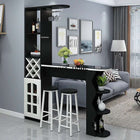 Light Luxury Wooden Bar Tables Simple Kitchen Furniture Home Living Room Porch Cabinet Modern Wine Cabinet Integrated Bar Table