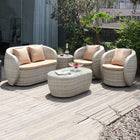 Apartment Patio Furniture Outdoor Garden Sofas Sunscreen Cafe Leisure Sofa Waterproof Courtyard Balcony Rattan sofa Chairs Z