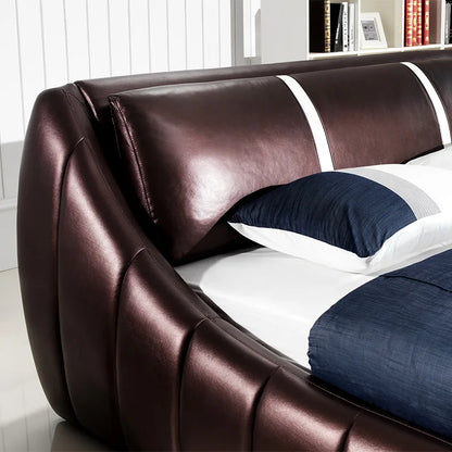 Modern Soft Bed bedroom fruniture leather soft 1.8 kingsize bed factory