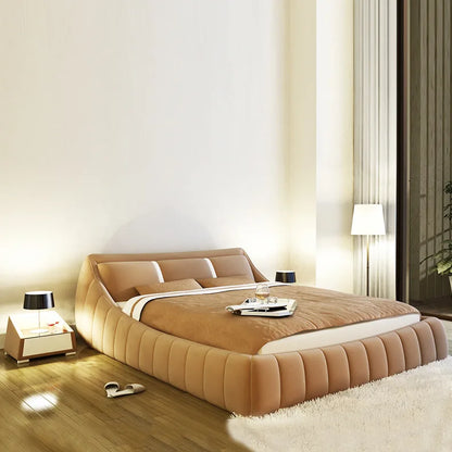 Modern Soft Bed bedroom fruniture leather soft 1.8 kingsize bed factory