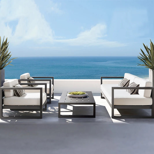 Modern Sofa Couch Outdoor Terraces Sofas Bed Balcony Furniture Chair Complete Garden Lounge Person Sets High Quality Backyard