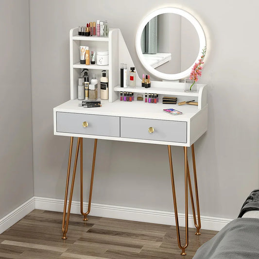 Light Make Up Dressing Tables Chest Bedroom Mobile Small Vanity Drawers Mirror Set Coiffeuse De Chambre Bedrooms Furniture