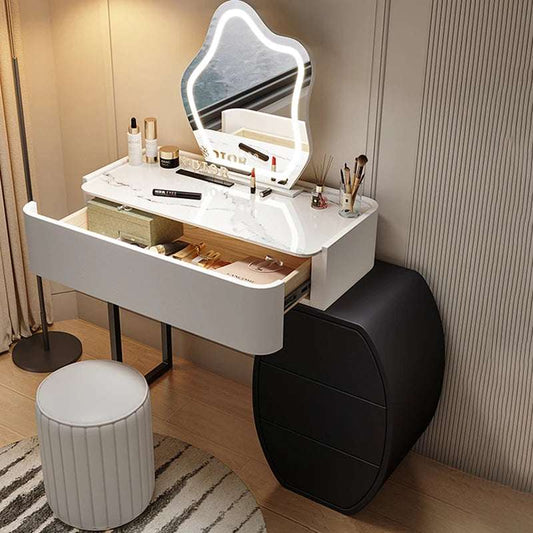 Vainty Girls Makeup Table Mirror Big Drawer Bedroom Luxury Makeup Table Modern Home Coiffeuse De Chambre Furniture Decoration