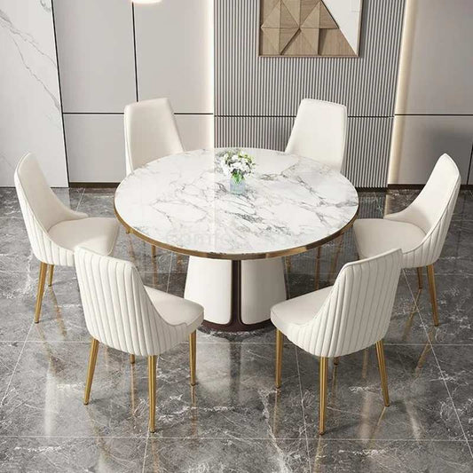 PU Kitchen Dining Chairs Bedroom Dresser Salon Ergonomic Office Dining Chairs Luxury Modern Stuhl Home Furniture Accent Nordic