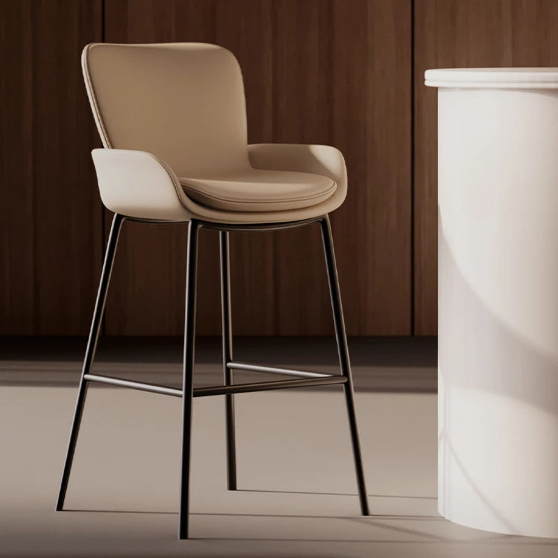 European Modern Bar Chairs Stylish Restaurant Metal Waiting Bar Stools Dining Garden Banqueta Alta Para Cozinha Home Furniture