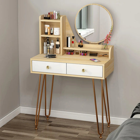 Light Make Up Dressing Tables Chest Bedroom Mobile Small Vanity Drawers Mirror Set Coiffeuse De Chambre Bedrooms Furniture