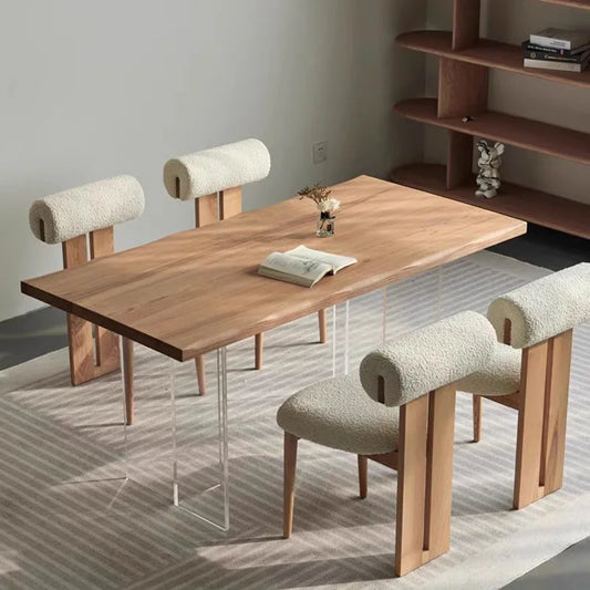 Nordic Simple Wood Dining Table Lounge Writing Designer Dining Table Restaurant Modern Luxury Muebles Living Room Furniture
