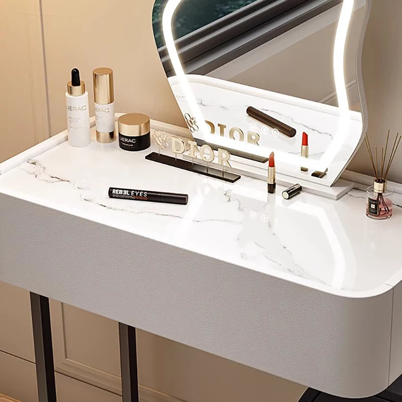 Vainty Girls Makeup Table Mirror Big Drawer Bedroom Luxury Makeup Table Modern Home Coiffeuse De Chambre Furniture Decoration
