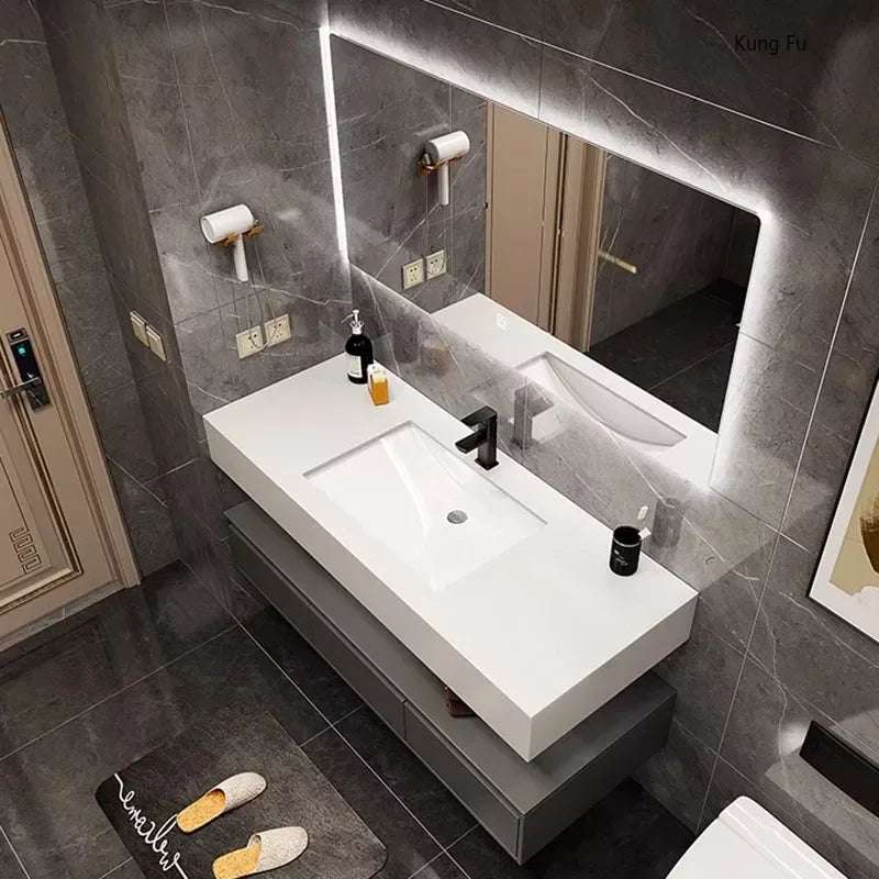 Slim Tool Mirror Bathroom Cabinets Drawer Corner Smart Washbasin Bathroom Cabinets Luxury Home Furniture