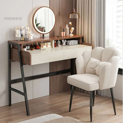 Modern Vanity Table with Drawers Bedroom Set Home Luxury Makeup Dressing Table Makeup Vanity Table with Mirror Bv