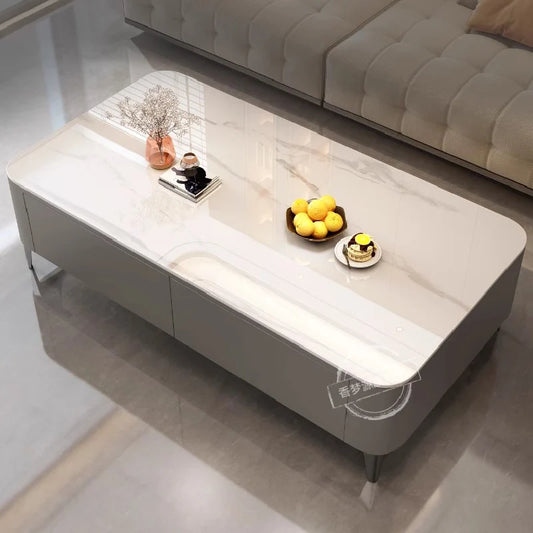 Mobile Minimalist Coffee Table Modern Elegant Nordic Luxury Modern Living Room Table Design Mesa De Centro Home Furnitures