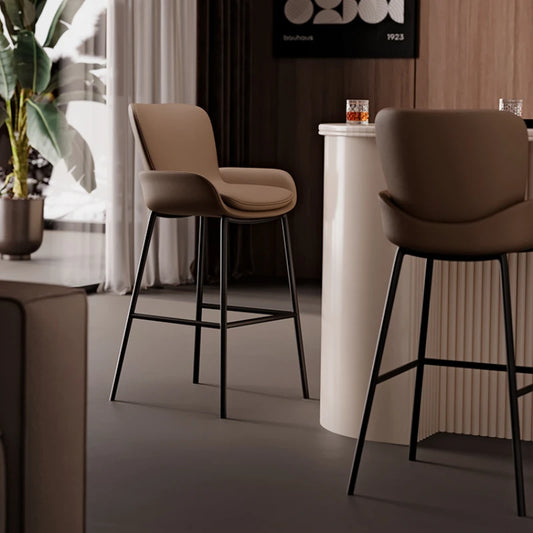 European Modern Bar Chairs Stylish Restaurant Metal Waiting Bar Stools Dining Garden Banqueta Alta Para Cozinha Home Furniture