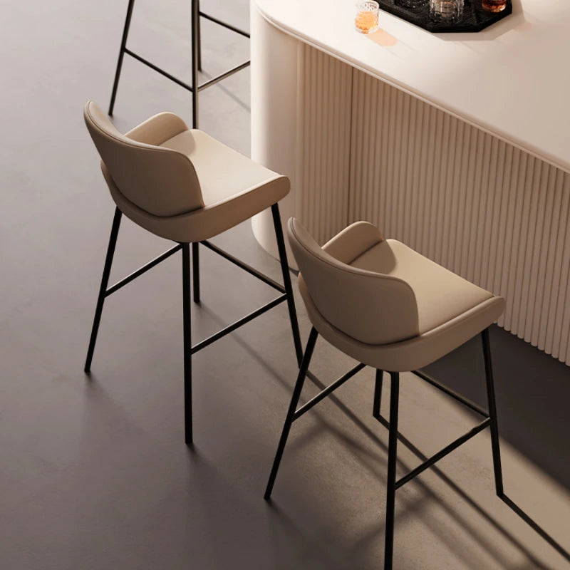 European Modern Bar Chairs Stylish Restaurant Metal Waiting Bar Stools Dining Garden Banqueta Alta Para Cozinha Home Furniture