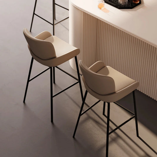 European Modern Bar Chairs Stylish Restaurant Metal Waiting Bar Stools Dining Garden Banqueta Alta Para Cozinha Home Furniture