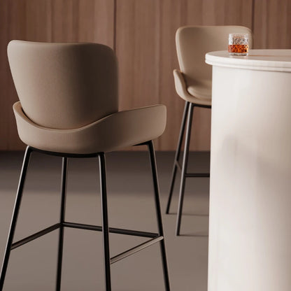 European Modern Bar Chairs Stylish Restaurant Metal Waiting Bar Stools Dining Garden Banqueta Alta Para Cozinha Home Furniture