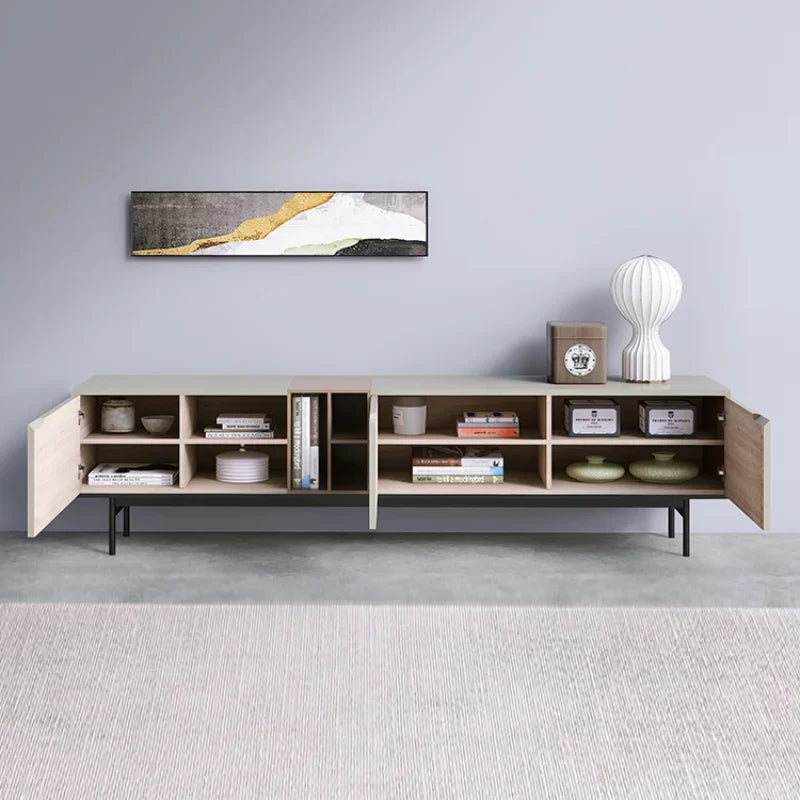Monitor Stand Living Room Tv Table Luxury Pedestal Cabinet Television Tables Supports Wood Entertainment Center Home Furniture