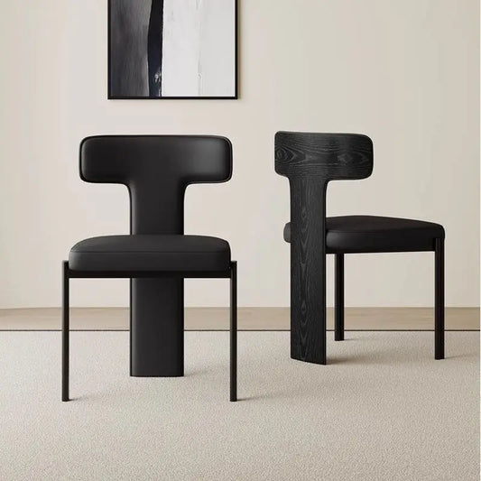 Unique Dining Chairs Metal Design Luxury Soft Comfort Design Lounge Chair Luxury Wood Muebles Para El Hogar Dining Furniture