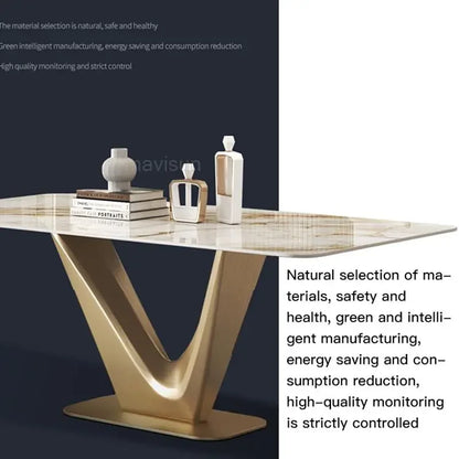 Balcony Slate Dining Table Light Luxury Modern Minimalist High-end Console Creative Household Small Apartment Rectangular Table