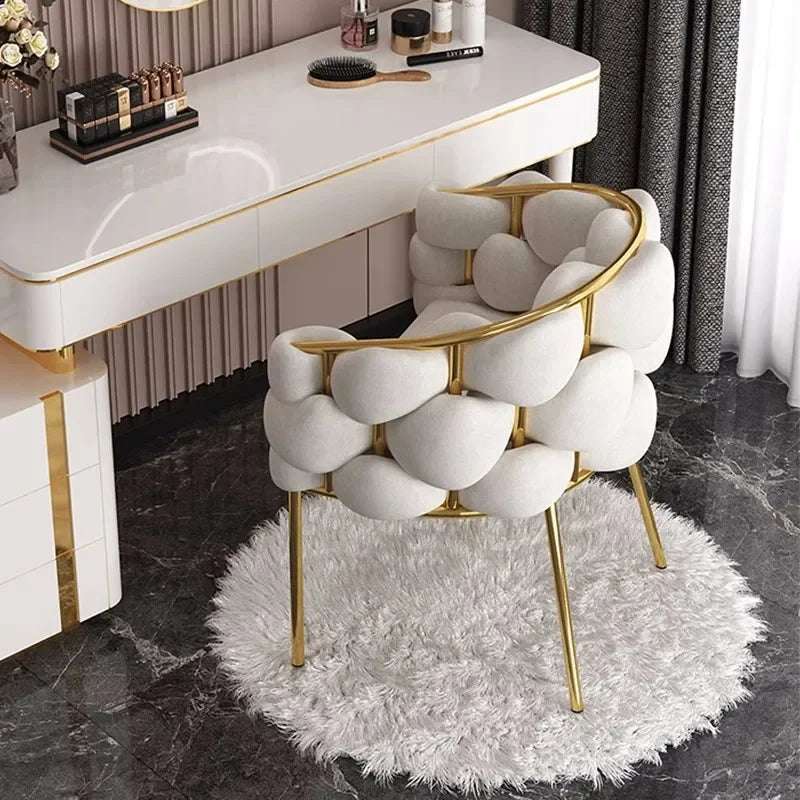 Floor Luxury Accent Chair Nordic Arm Salon Makeup Bedroom Design Modern Garden Chair Dining Chaise Lounges Home Furnitures