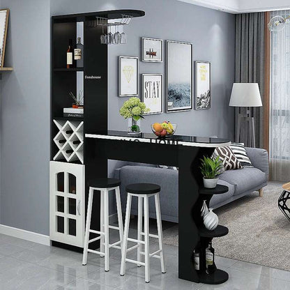 Light Luxury Wooden Bar Tables Simple Kitchen Furniture Home Living Room Porch Cabinet Modern Wine Cabinet Integrated Bar Table