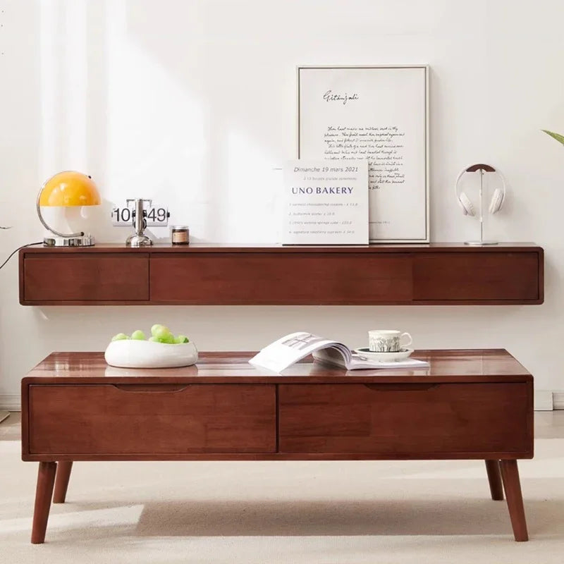 Mid Century Modern Tv Stand Wall Cabinet Black Furniture Nordic Multifunction Home Entertainment Center Floating Unit Storage