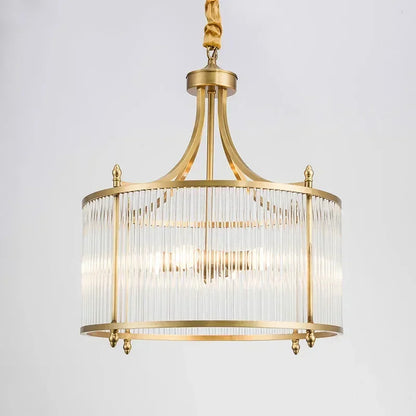 Modern Luxury Glass Chandelier Golden Copper Living Dining Bedroom Home Room Decor Ceiling Pendant Light Indoor LED Lamp Fixture