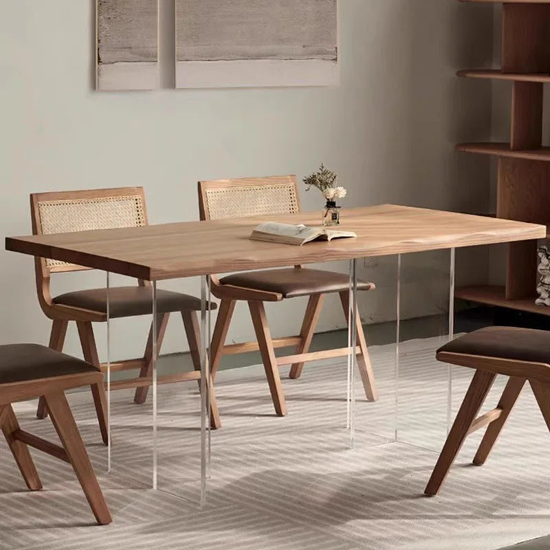 Nordic Simple Wood Dining Table Lounge Writing Designer Dining Table Restaurant Modern Luxury Muebles Living Room Furniture