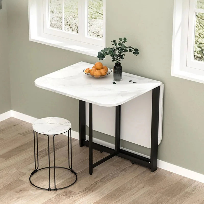 Nordic Light Luxury Dining Tables Home Small Apartment Ultra-thin Dining Table Simple Multifunctional Removable Folding Tables