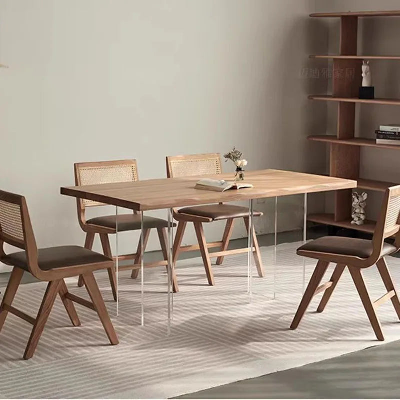 Nordic Simple Wood Dining Table Lounge Writing Designer Dining Table Restaurant Modern Luxury Muebles Living Room Furniture